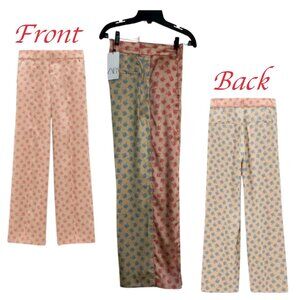 Zara Printed Wise Leg  Women Pants